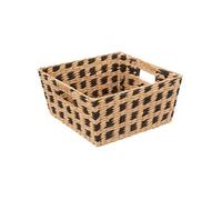 Generique Panier de rangement Papier et fer L.31 x P.15 x H.31 cm Marron Beige G