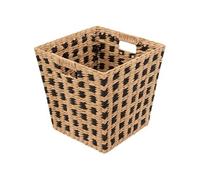Five - Panier de rangement tressé naturel et noir 31 x 31 cm