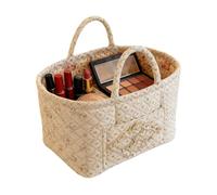 Panier de rangement matelassé,Cabas organisateur de rangement bohème matelassé - Panier cadeau avec anses | pour bureau, chambre, pièce, auto, extérieur, voyage, shopping, couches, vêtements, maquilla