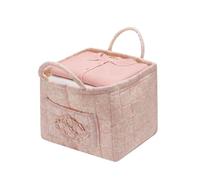 Panier de rangement matelassé, pliable, motif floral bohème, panier de rangement multifonctionnel, pour maison, chambre, bureau, courses, voyage, voiture, pique-nique, champ, couches, maquillage