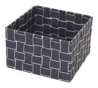 Panier de rangement HWC-C37, 12x19x19cm gris foncé