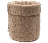 Jollein Panier de rangement Miffy Jacquard Teddy - Organisateur table à langer Biscuit 35x30 cm