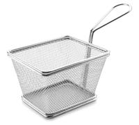 Lacor Panier à friture en acier inoxydable gris carré 12 cm