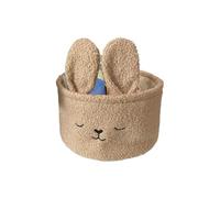 Panier de rangement motif lapin - Panier de rangement brodé de dessin animé | Conteneur, organisateur décoratif pour chambre d'enfant | Concept de rangement domestique, cosmétiques, jouets, couture
