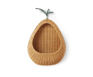 Panier de rangement mural tressé en forme de poire