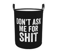 Panier De Rangement Ne Me Demande Rien Premium Corbeille À Linge Décorative Seau De Stockage Pour Chambre Dortoir Salle De Bain 34X42Cm