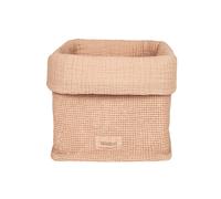 Nobodinoz - Panier en coton lavé Wabi-Sabi - Powder Pink