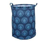 Panier de rangement officiel Character World Manchester City FC | Motif Score, panier à linge | Organiseur pour chambre d'enfant, salle de jeux | 48 cm x 40 cm