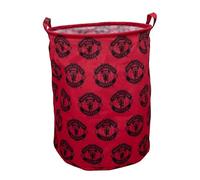 Panier de rangement officiel Character World Manchester United FC | Design emblématique, panier à linge | Organiseur pour chambre d'enfant, salle de jeux | 48 cm x 40 cm