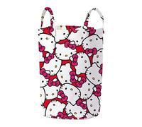 Panier de rangement officiel Hello Kitty Character World | Motif étoile, panier à linge et coffre à jouets | Organiseur pour chambre d'enfant et salle de jeux | 48 cm x 40 cm