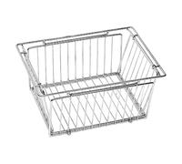 Panier de Rangement Pliable Égouttoir Acier Inoxydable Fruits Légumes Camping Pique-Nique 35.5x24.5x16 cm