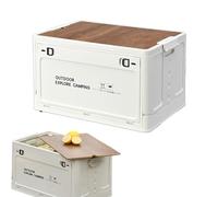 Panier de rangement pliable en plein air - Boîte de rangement Create - Bac de rangement pliable et empilable - Organisateur d'équipement pour garage - Valise de voiture, pique-nique et camping