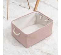 Panier de rangement pliable en tissu - Pour vêtements, jouets, chambre à coucher, armoire, placards pour chambre d'enfant - Rose - 41 x 31 x 20 cm