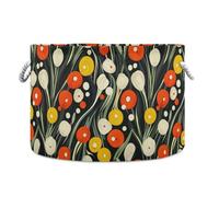Panier de rangement pliable et imperméable pour étagères avec poignée robuste pour bureau, garage, camping-car