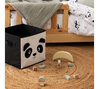 Panier De Rangement Pliable Lion - Joey Noir Et Blanc TU