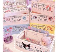 Panier De Rangement Pliable My Melody Kuromi, Avec Poignée, Boîte De Rangement Pour Salle De Bain