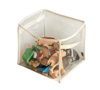 Panier de rangement pliable transparent pour jouets pour enfants, accessoire de rangement pour jouets pour une organisation facile, chambre à coucher, salon