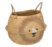 Atmosphera Panier pliable lion en roseau D35 cm