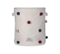 Panier de rangement pompom crème TU