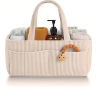 Panier de rangement pour couches - Panier de rangement élégant, article essentiel, convient comme cadeau de naissance ou pour un registre - Unisexe pour bébés garçons et filles, peut ranger les couche