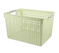 Panier de Rangement pour Linge et Jouets, Grand Modèle PP Vert | Capacité Adaptée, Surface Lisse et Portance Solide, pour Bureau, Chambre D’garçon et Filles, Maison
