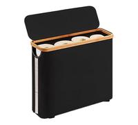 Panier De Rangement Pour Papier Toilette - Très Grande Capacité De Douze Rouleaux Avec Couvercle, Organiseur D'armoire Vertical | Le Support De Salle De Bain Peu Encombrant Convient Aux Besoins De Sol