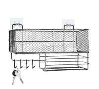 Panier de rangement pour pelleteuse - Boîte de rangement de qualité industrielle - Organisateur en métal robuste - Support multifonction robuste - Accès facile avec une capacité de charge élevée pour