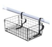 Panier de rangement pour piscine - Construction en métal durable, bac en fil métallique robuste, design portable léger, taille spacieuse, pratique 398 x 230 x 150 mm | Conteneur d'organisateur de