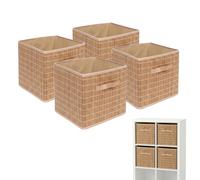 Relaxdays Paniers de rangement en bambou
