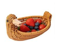 Panier De Rangement - Rangement Pratique Pour Collations, Panier De Papier Toilette En Jacinthe D'eau Naturelle, Paniers DeRangement Tissés | Poubelle DeRangement Décorative Pour La Maison, Le Sal