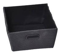 Panier de rangement rectangulaire 32,5 x 40 x 15 cm - Polyester - Noir - Tendance