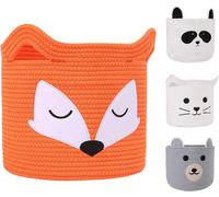 Panier de rangement Renard en coton 30×30×30 cm Vendos85