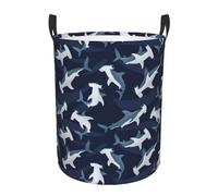 Panier De Rangement Requin-Marteau Mignon De Dessin Animé Robuste Organiser Paniers Pratique Corbeille À Linge Sale Pour Buanderie Chambre 40X50Cm