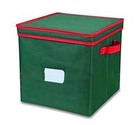 Panier de rangement robuste en tissu Oxford 600D avec fonction pliable et plusieurs compartiments pour l'organisation des boules de Noël