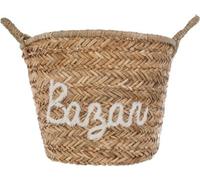 Atmosphera Panier en osier D41 cm Blanc