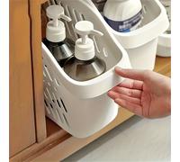 Panier de Rangement Sous Évier avec Poignée Huacan Idéal pour Organiser les Accessoires de Cuisine et de Salle de Bain