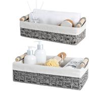Panier de rangement StorageWorks pour organiser de petits paniers en osier avec doublure en fibre naturelle, panier de rangement pour papier toil