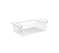 Panier de rangement suspendu à étagère 38x26x14cm en Acier Chromé MSV
