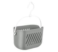 Panier de rangement suspendu en plastique, panier de douche portable, adapté aux salles de bain, cuisines et dortoirs, petit support de rangement suspendu, panier de rangement à crochet rotatif