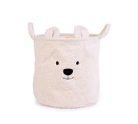 Panier de rangement teddy - 40x40x40 cm blanc TU
