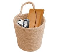 Panier de rangement tissé à la main, panier en corde de coton pour l'organisation | Panier de rangement en corde de coton pour mur,Paniers de cuisine tissés à la main pour stocker des fruits, des légu