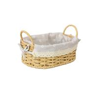Panier de rangement tissé pour salon, boîte de rangement en tissu pour cosmétiques, jouets, petits articles pour organisateur de table de chevet fait à la main