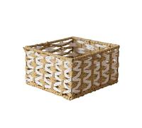 Panier de rangement tissé pour salon, jouet cosmétique, boîte de rangement tissée, petits articles pour organisateur de table de chevet fait à la main