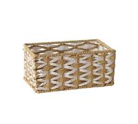 Panier de rangement tissé pour salon, jouet cosmétique, boîte de rangement tissée, petits articles pour organisateur de table de chevet fait à la main