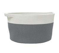 vidaXL Panier de rangement – gris 38x46 cm, coton, pliable, pratique