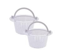 Panier de rechange pour écumoire de piscine avec poignée, lot de 2 - Paniers traversants pour piscines hors sol