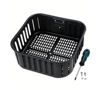 Panier de rechange pour friteuse à air chaud COSORI CP158-AF CS158-AF | Panier de 24,5 x 23,9 x 9,7 cm avec kit de montage : changement rapide de poignée, couche anti-adhésive anti-rayures et passe