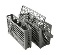Panier de rechange universel pour lave-vaisselle : 2 en 1 amovible avec couvercle et poignée, maille à haut débit pour un rinçage et un drainage rapides - Compatible avec Bosch, Maytag, Whirlpool
