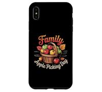 Panier de récolte d'automne pour la cueillette des Pommes en Famille Coque pour iPhone XS Max