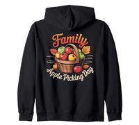Panier de récolte d'automne pour la cueillette des Pommes en Famille Sweat à Capuche